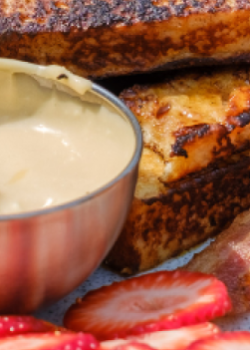 Kuma Kitchen - French Toast Sticks with Maple Cream Cheese Dipping Sauce