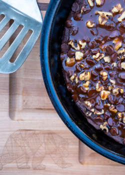 Salted Caramel Campfire Brownies