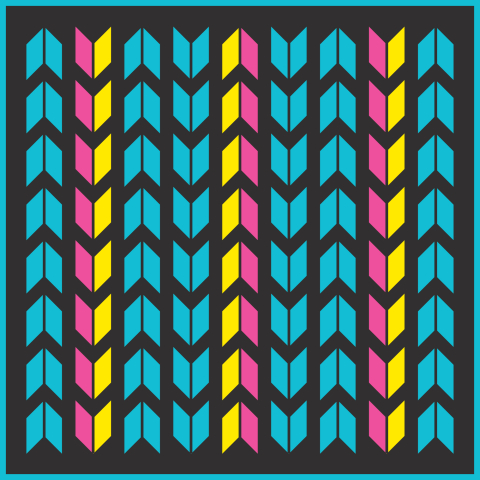 Cheveron Outdoor Mat - 9’ x 9’