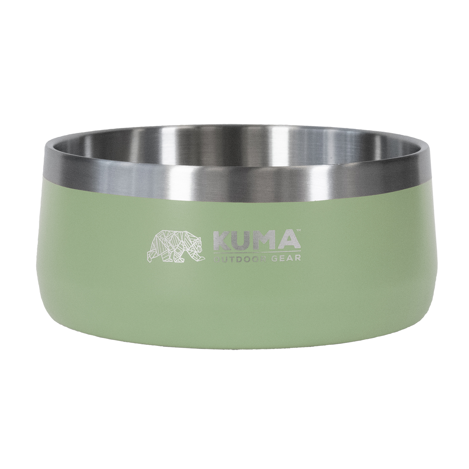 Sage Green Collection - Stainless Steel Dog Bowl