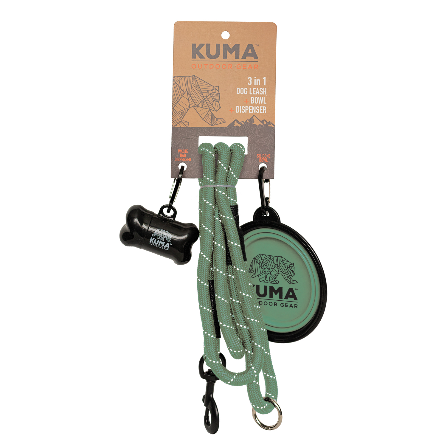 Sage Green Collection 3-in-1 Dog Leash