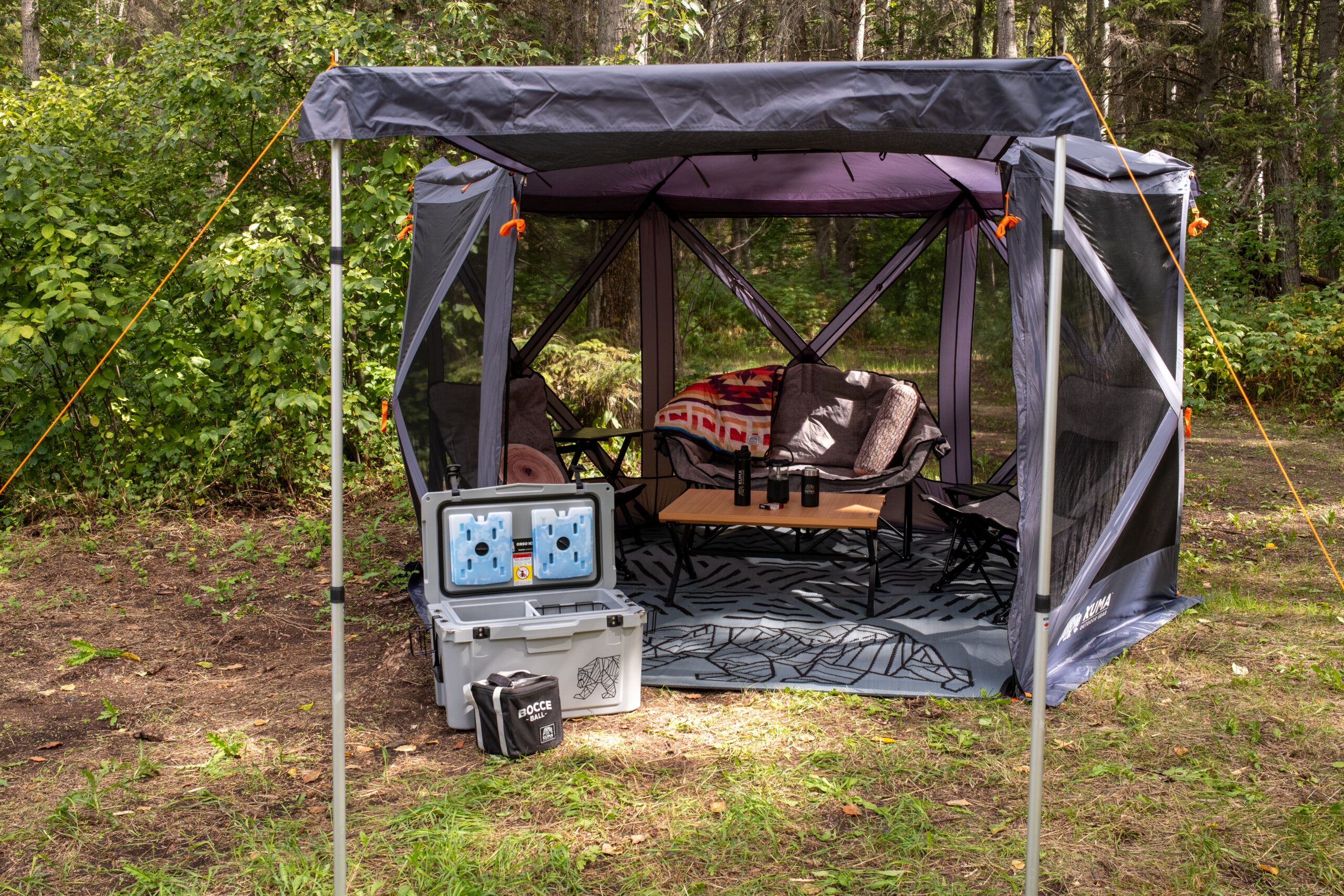 motto_kuma ★SAIBORG / TARP Hex Striped Peaks Outdoor Mat 11' - KUMA Outdoor Gear